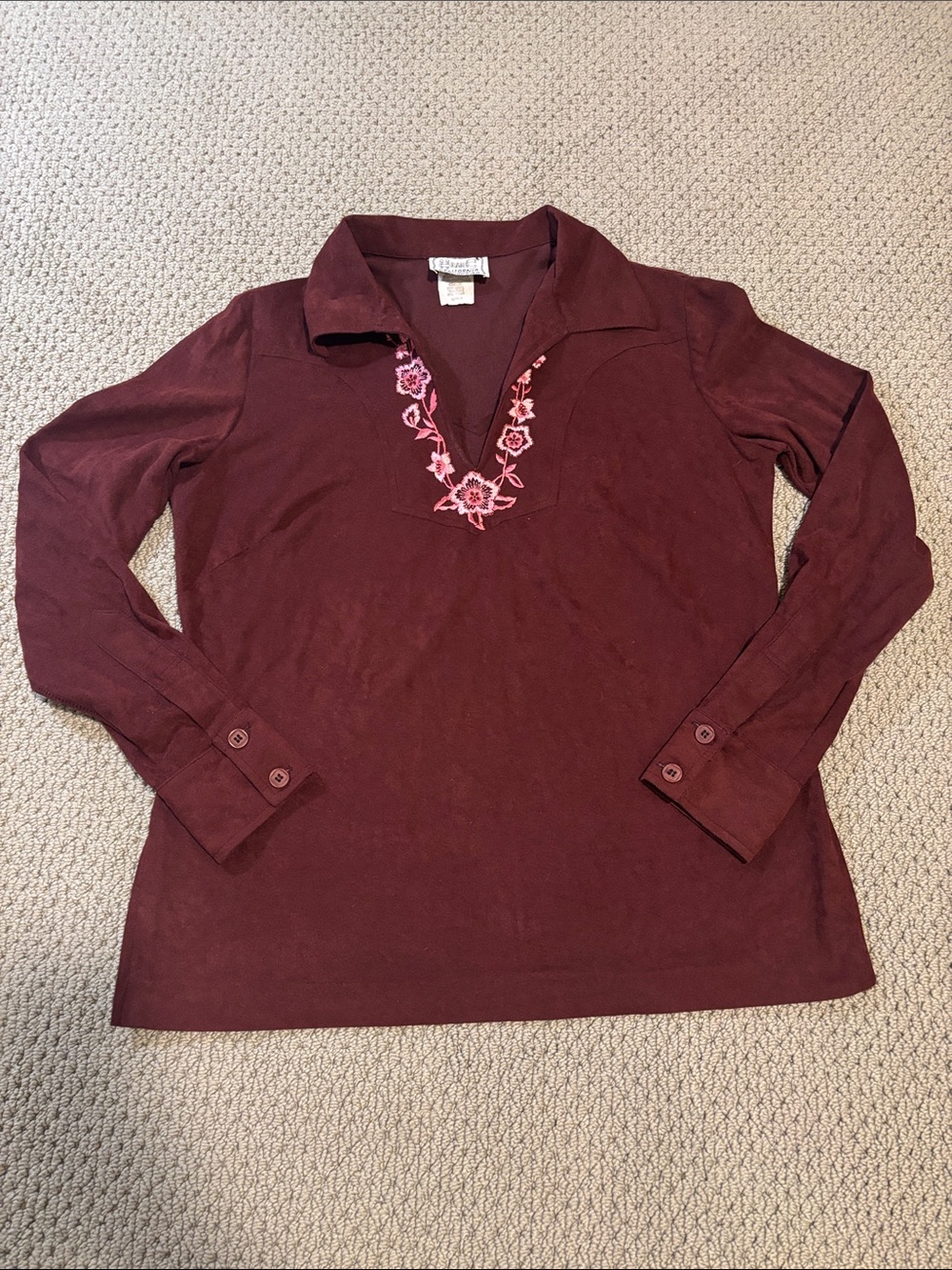 Vintage Hi Bar C California Ranchwear “Gina” Pullover Western Shirt Embroidered
